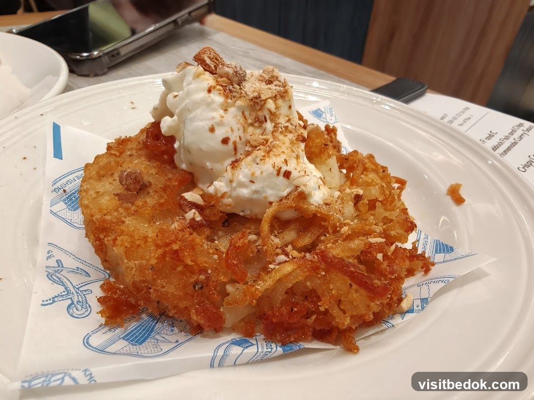 Fried Potato Cake with Toppings