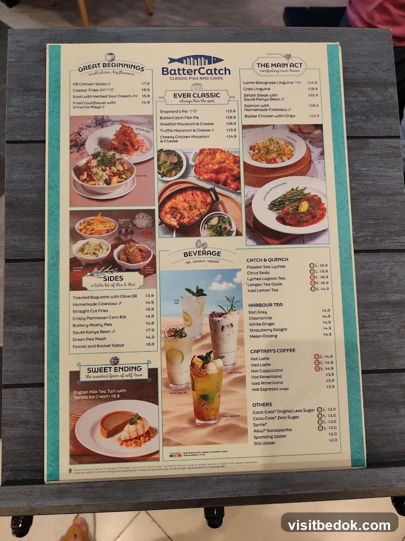 BatterCatch Classic Fish and Chips Menu