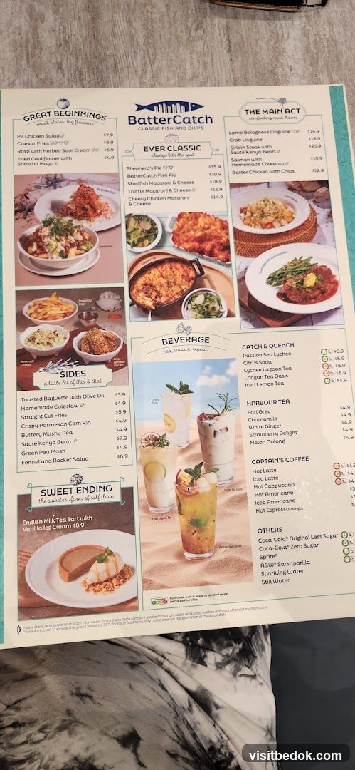 BatterCatch Classic Fish and Chips Menu