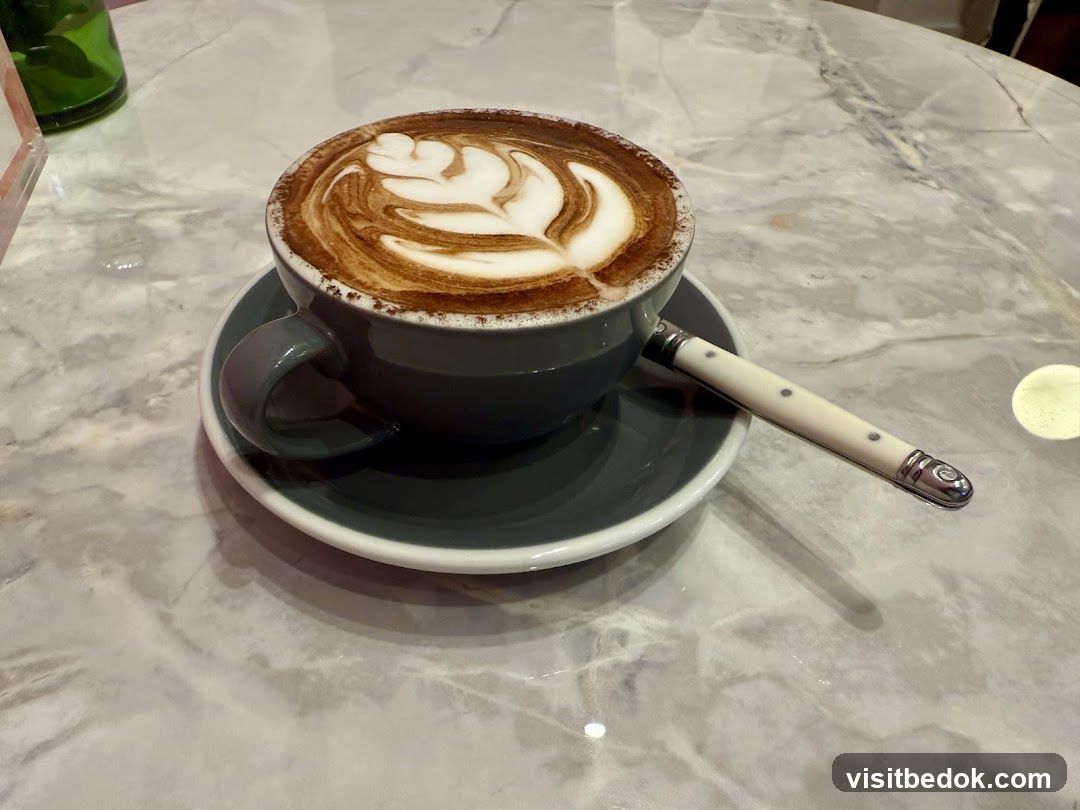 Latte with latte art