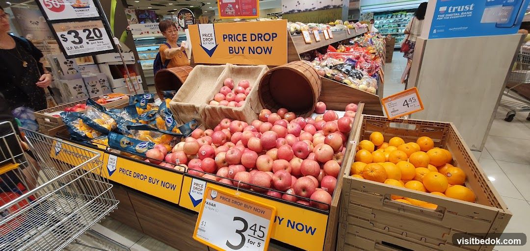 Fruit Display with Price Drop Signs