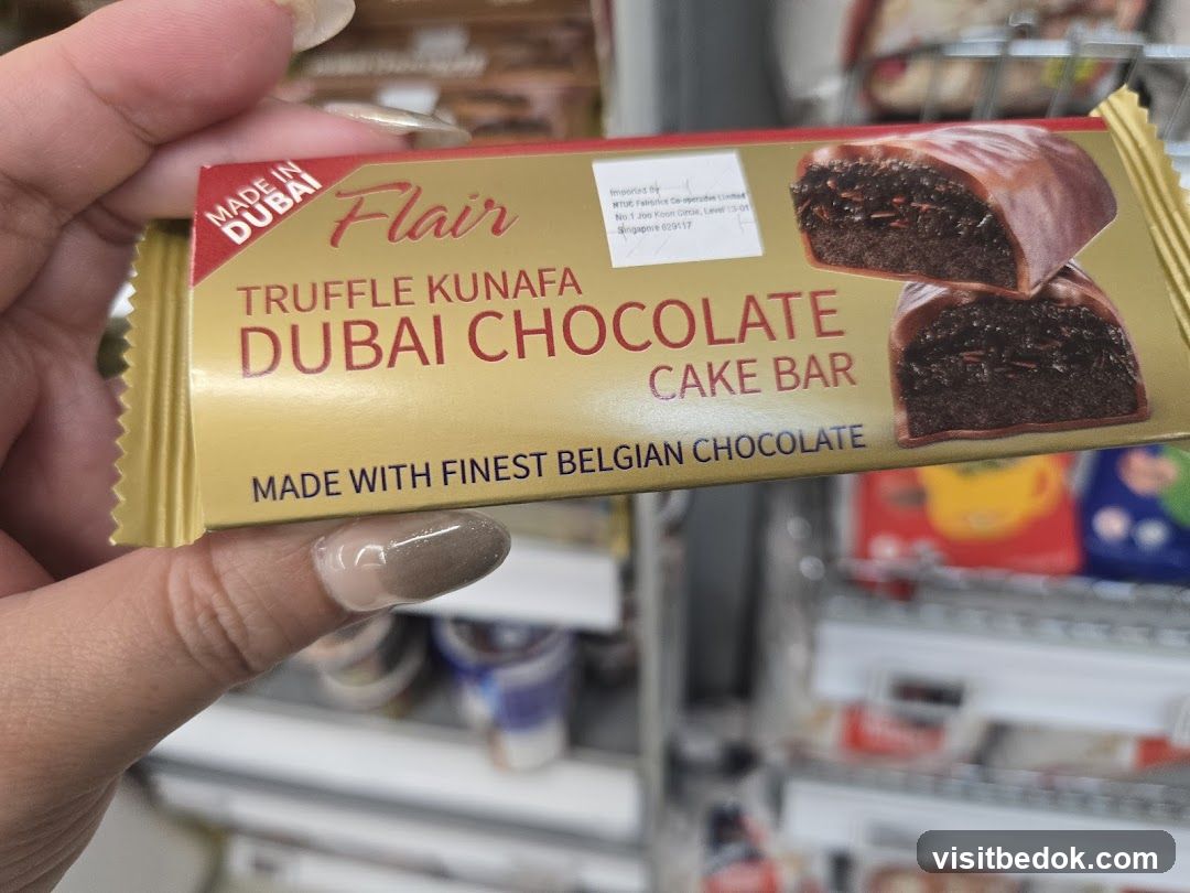 Flair Truffle Kunafa Dubai Chocolate Cake Bar
