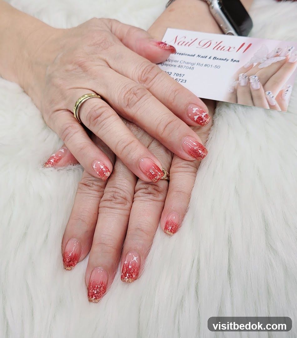 Nail D'lux!! Professional Nail & Beauty Spa Business Card