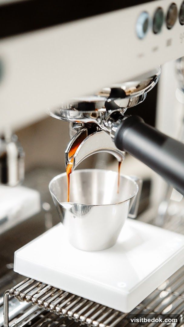 Espresso Machine Brewing Coffee