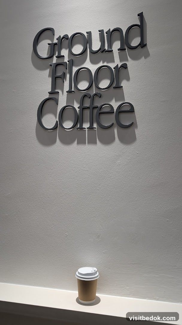 Ground Floor Coffee Sign and Cup