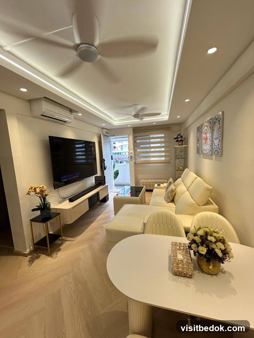 Modern Living Room with Dining Area