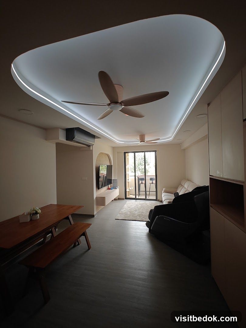 Modern Living Room with Dining Area