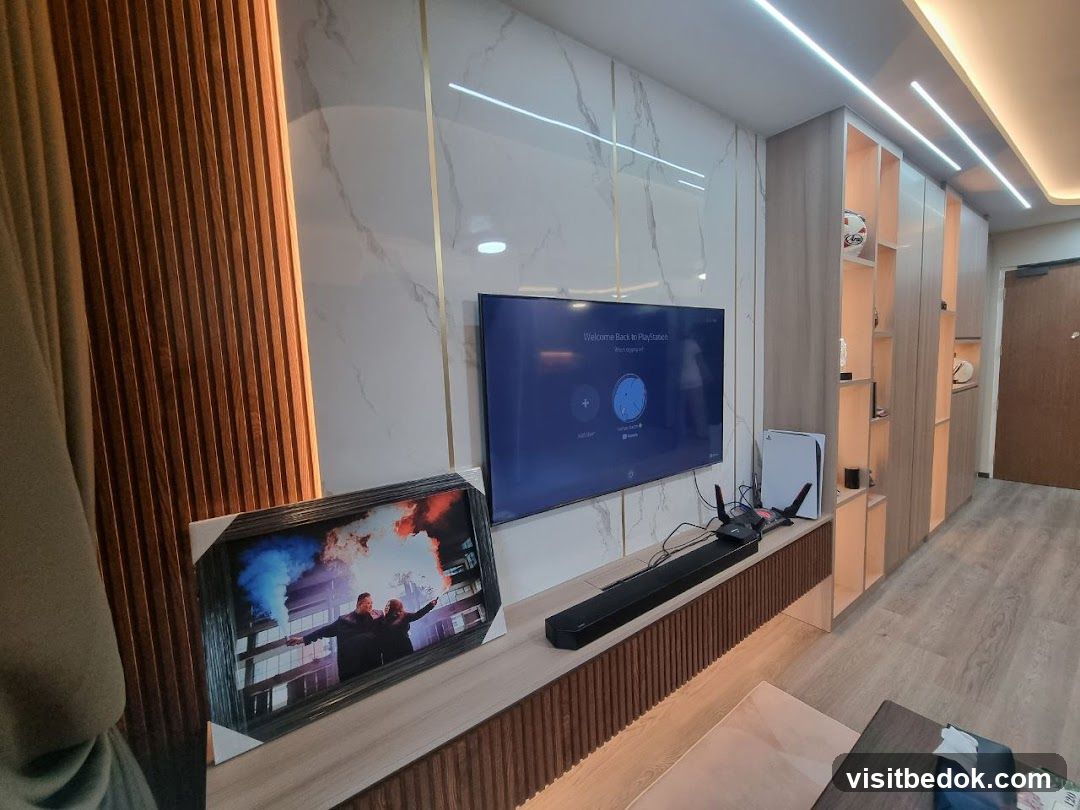 Modern Living Room Entertainment Setup