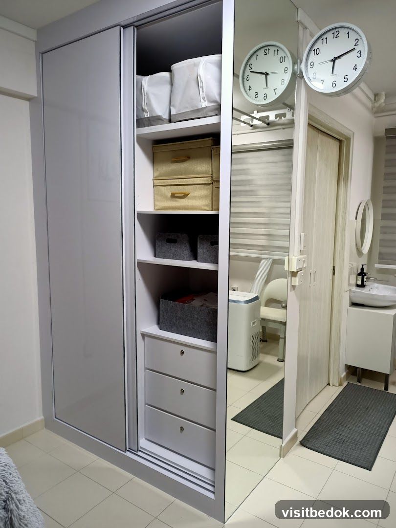 Closet and Bathroom Area