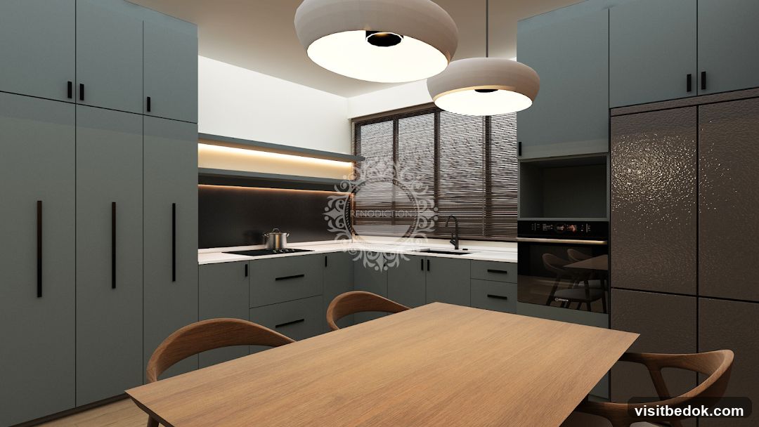 Modern Kitchen with Dining Area