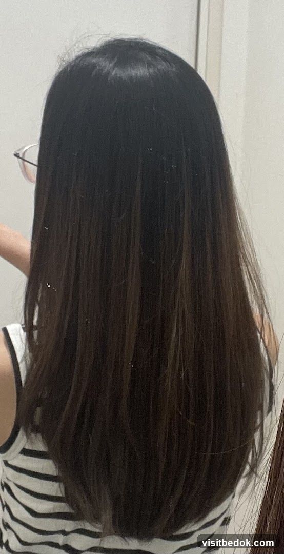 Woman's dark hair