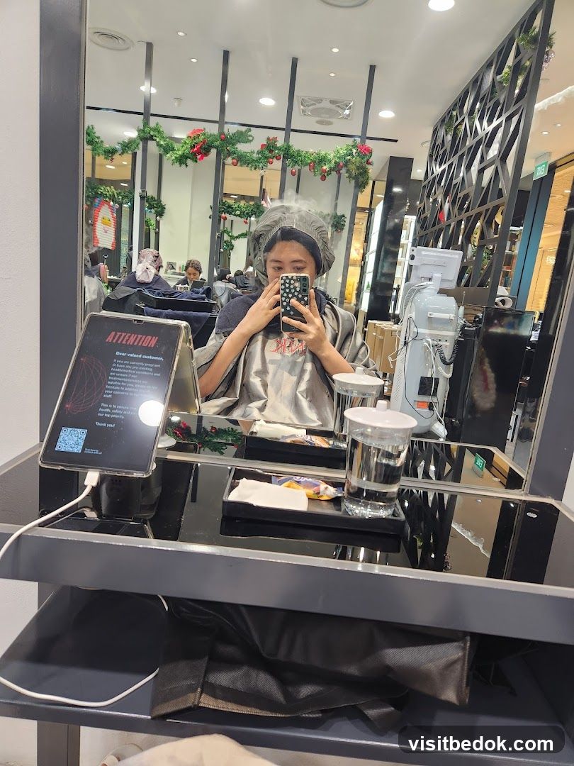 Woman in Hair Salon