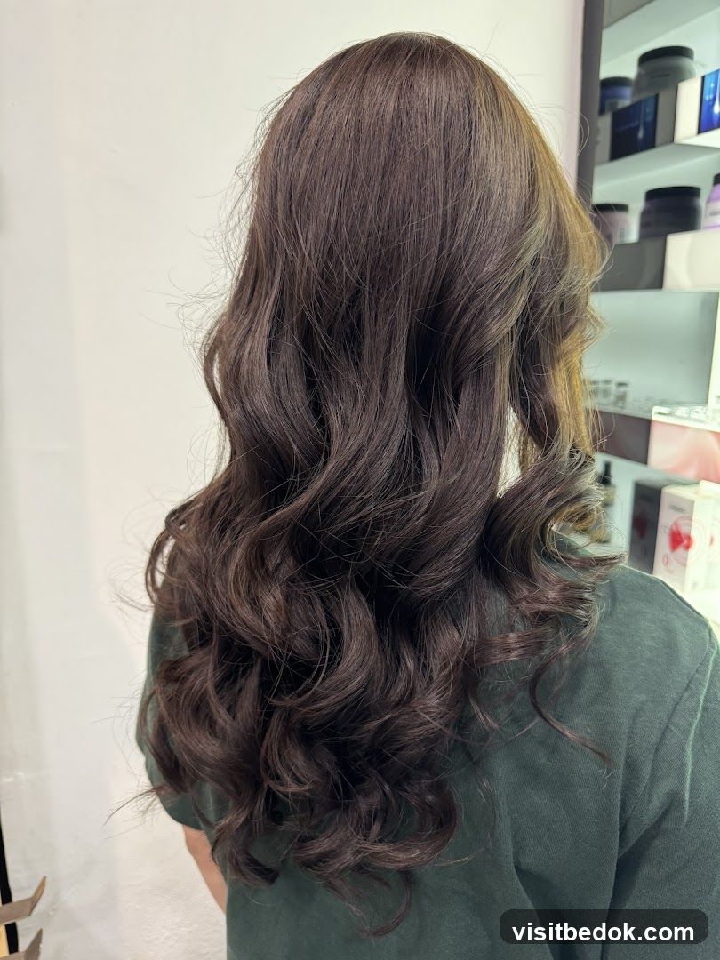 Wavy Dark Brown Hair