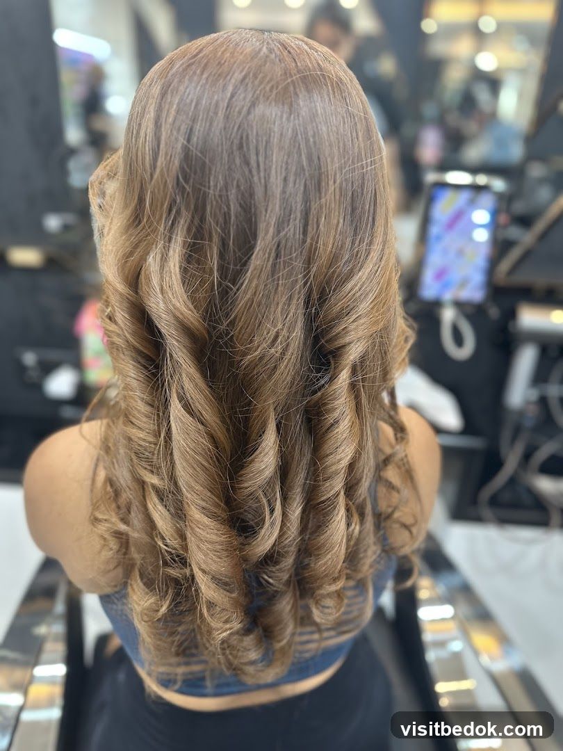 Woman with styled hair