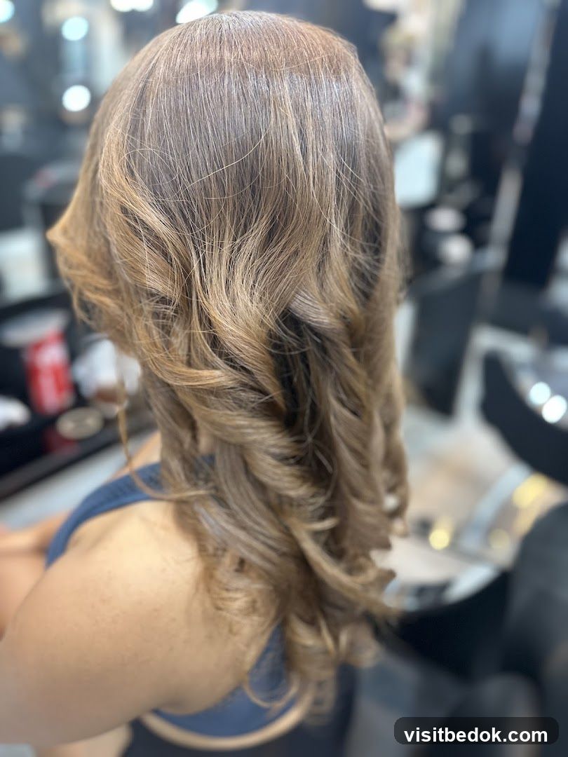 Woman with styled hair