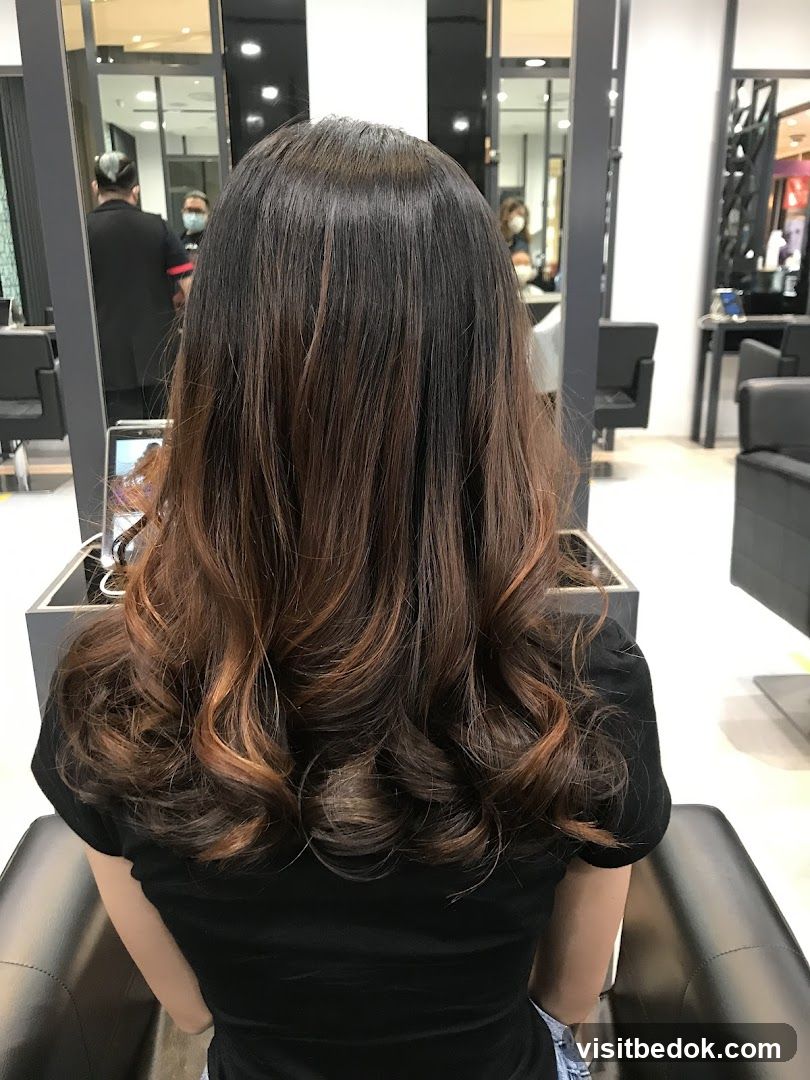 Woman with styled hair