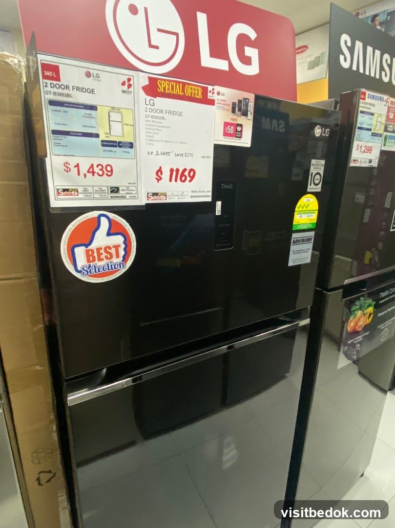 LG Refrigerators on Display