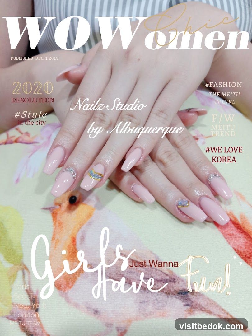 Magazine Cover with Nails
