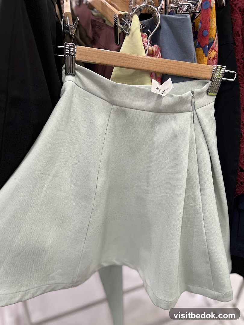 Light Blue Skirt on Hanger
