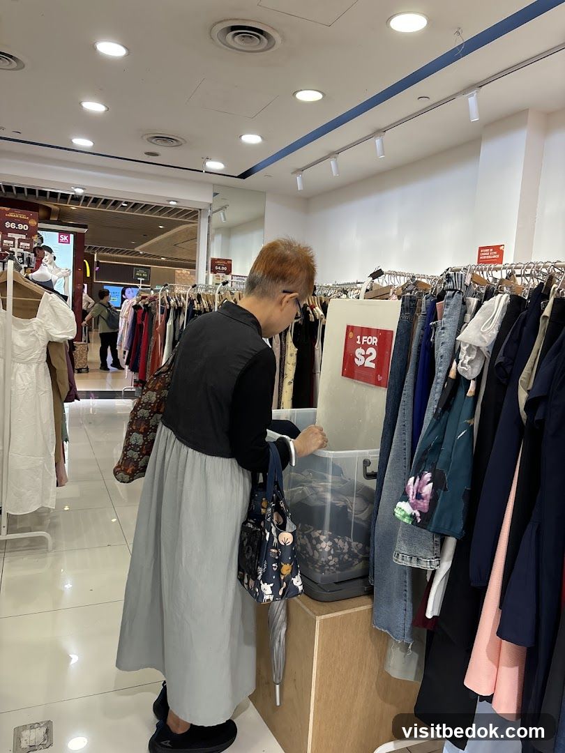 Clothing store with sale items