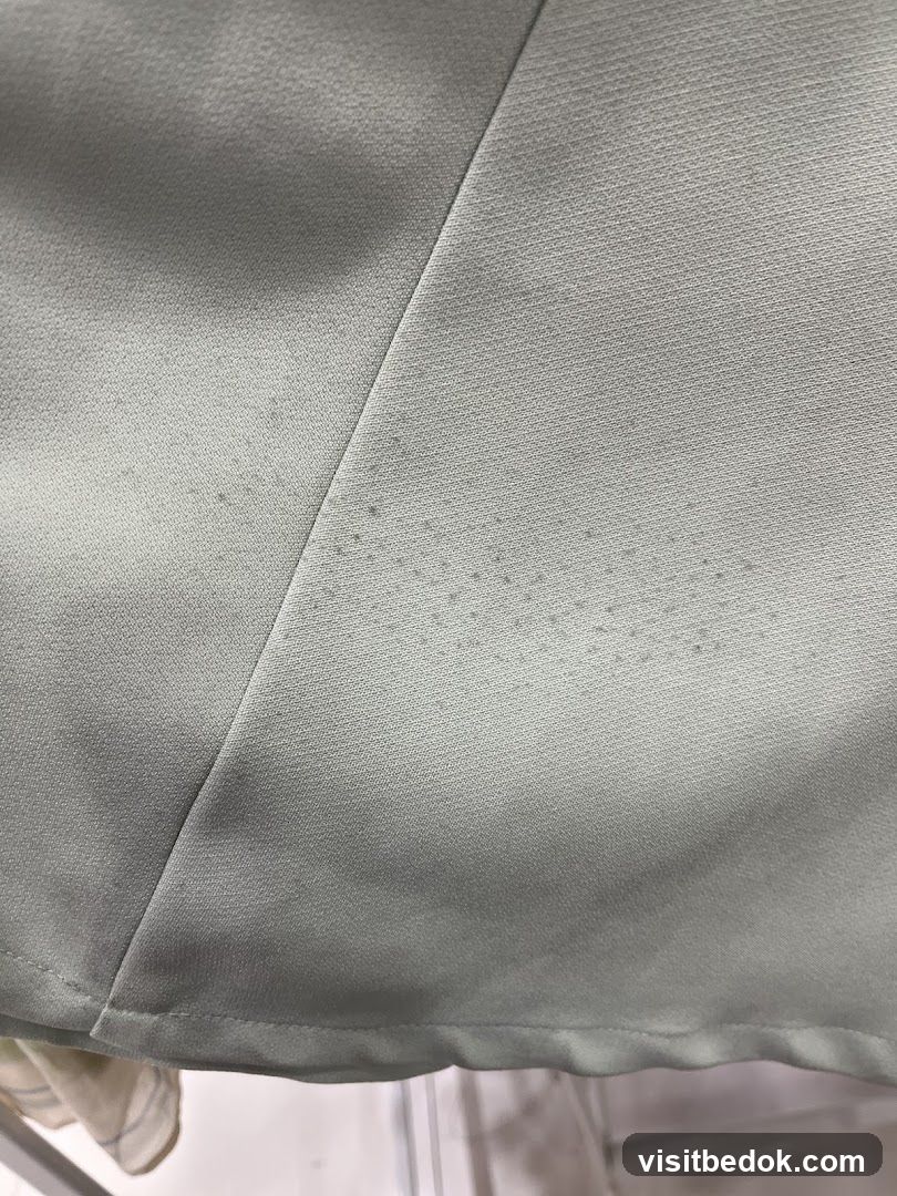 Fabric with stains
