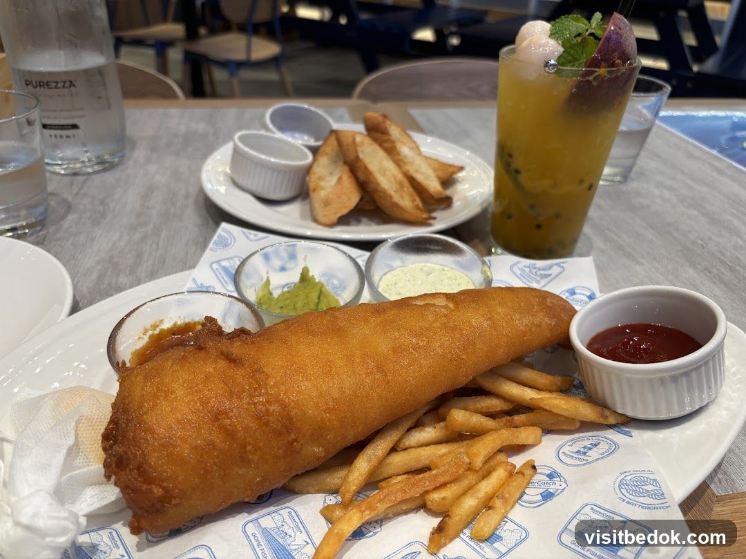 Fish and Chips with Drink
