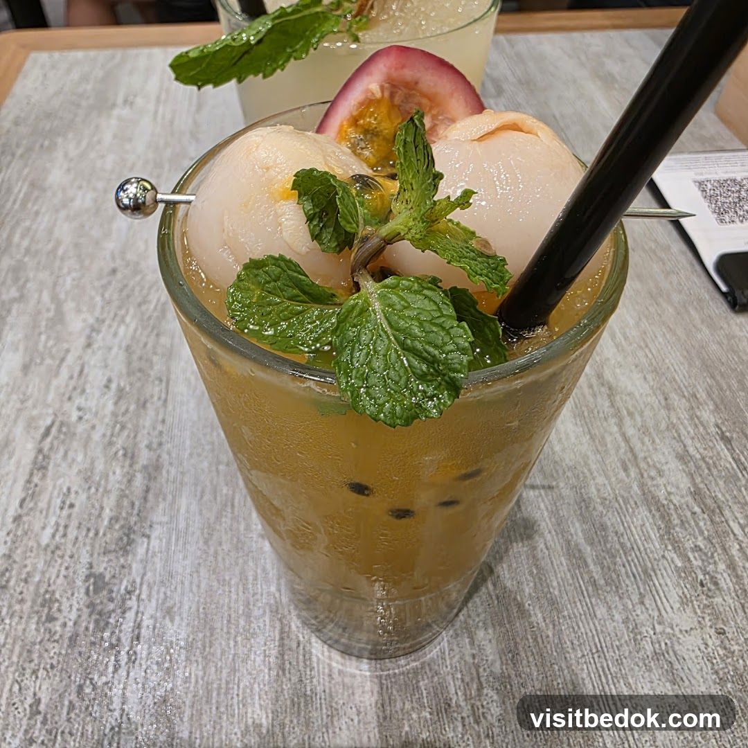 Lychee and Passion Fruit Drink
