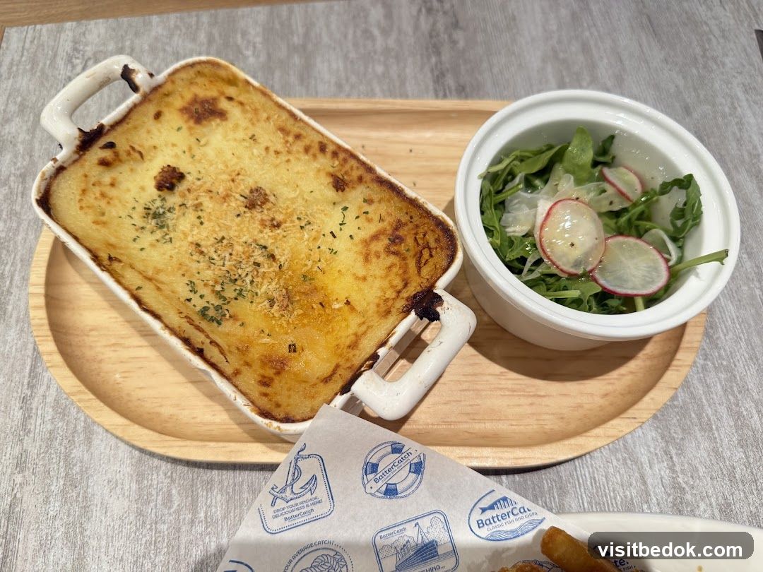 Shepherd's Pie and Salad