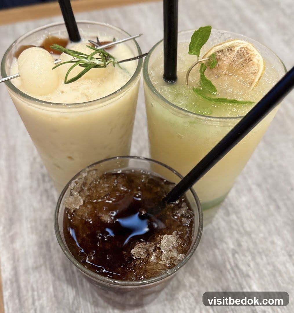 Three refreshing drinks