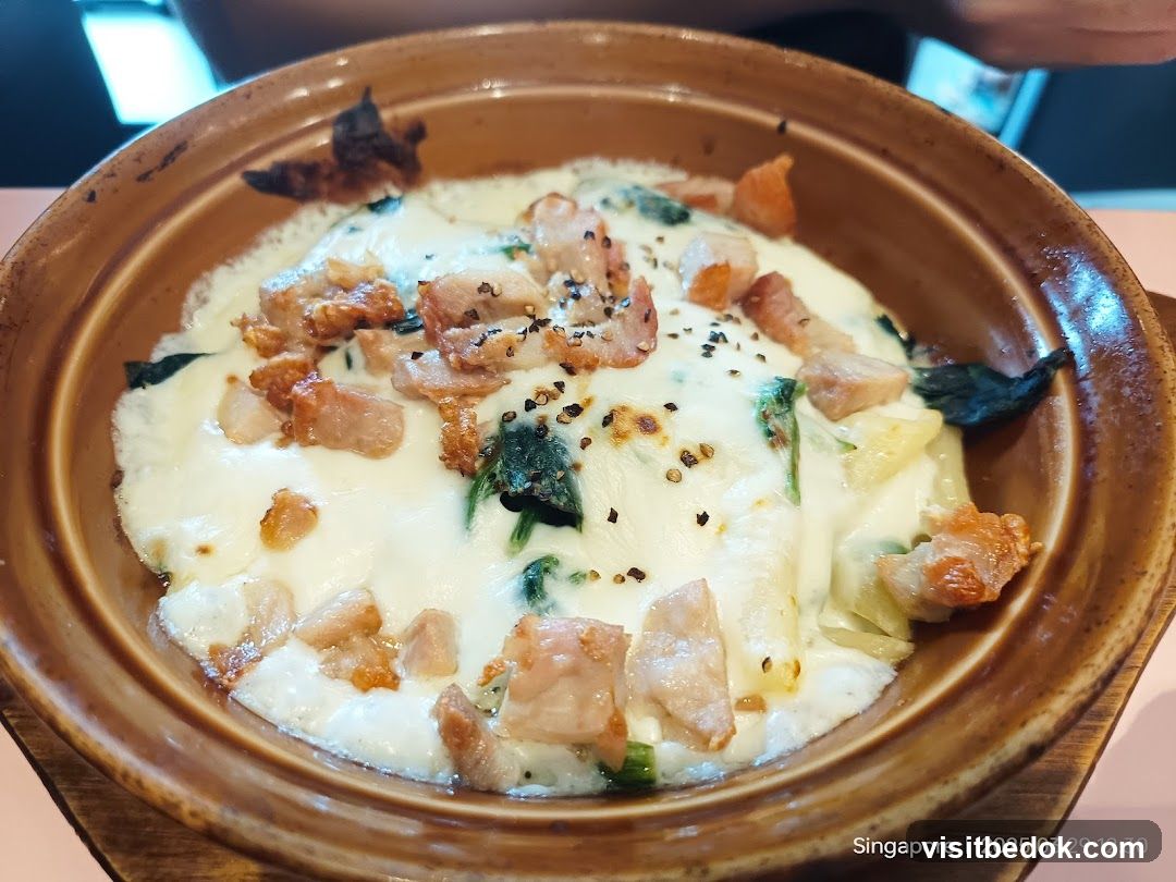 Baked Dish with Cheese and Bacon