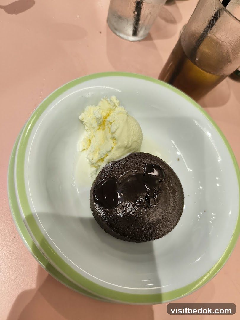 Chocolate Lava Cake with Ice Cream