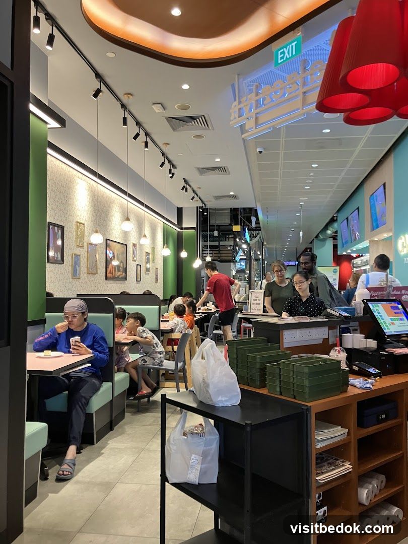 Restaurant Interior with Diners