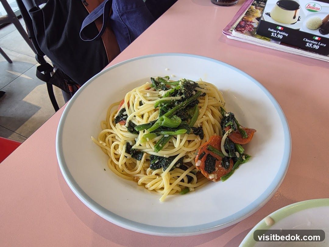 Spaghetti with Greens