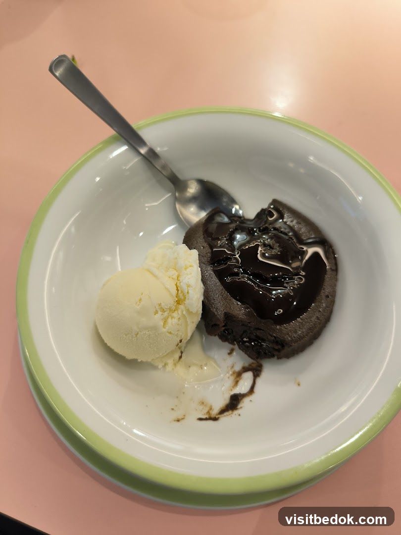 Chocolate Lava Cake with Ice Cream