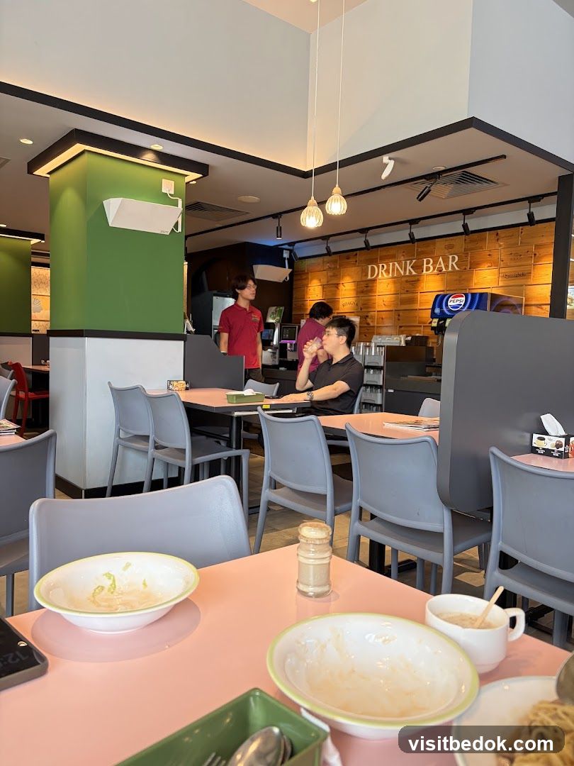 Restaurant Interior with Drink Bar