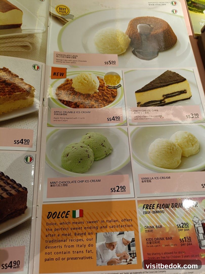 Dessert Menu