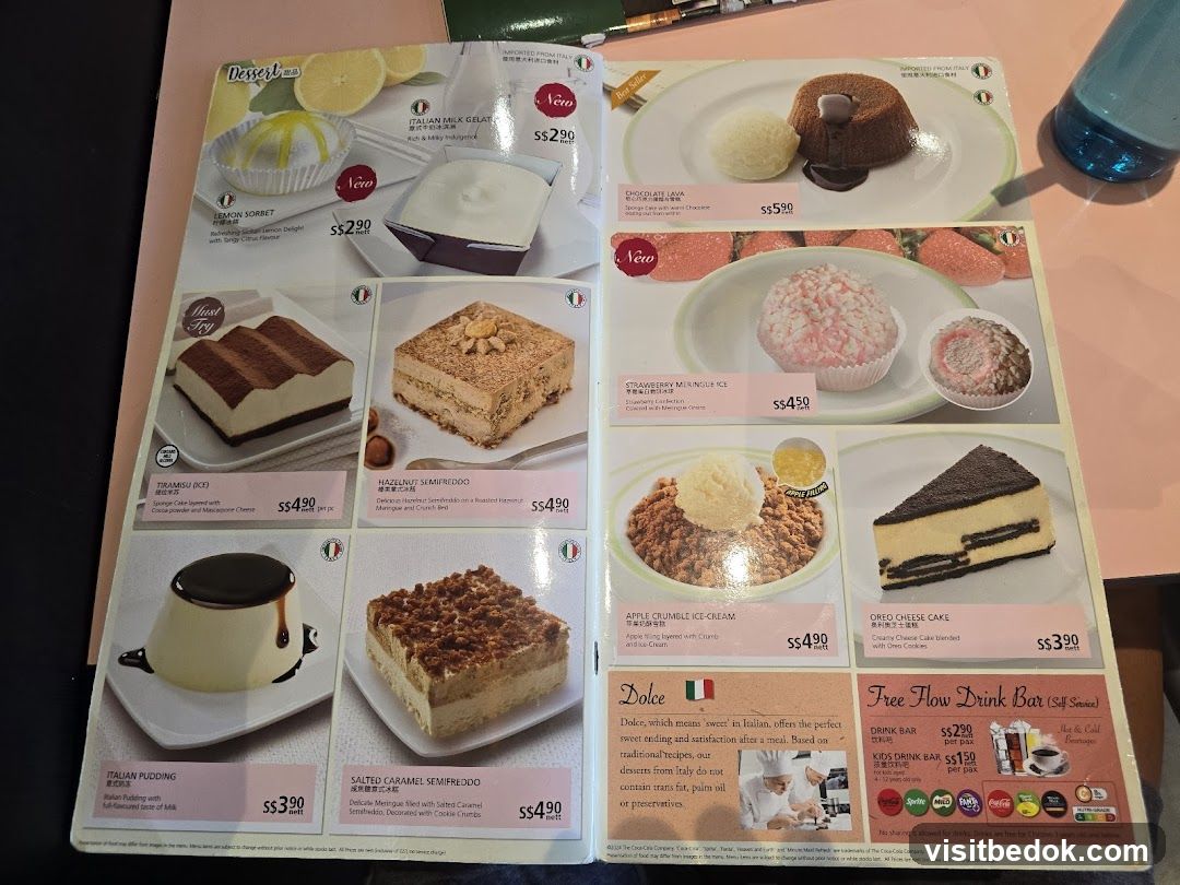 Dessert Menu