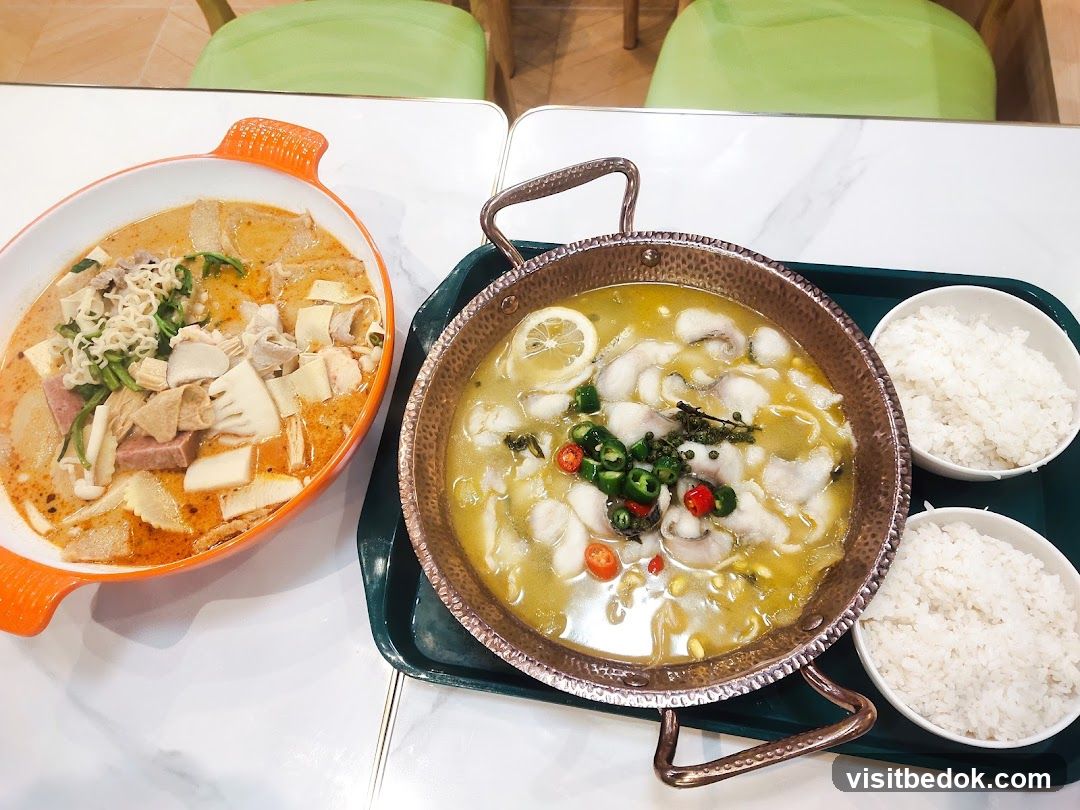 Two Bowls of Stew and Rice