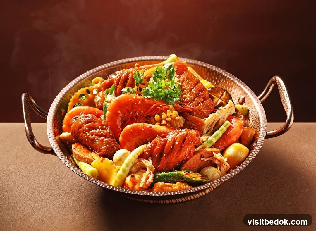 Spicy Seafood and Chicken Dish