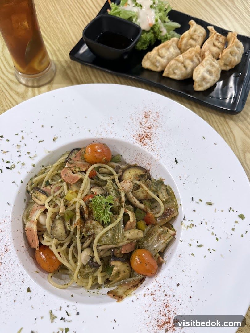 Pasta with Mushrooms and Tomatoes
