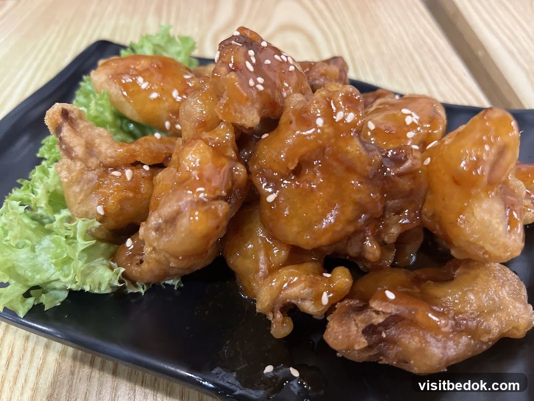 Fried Chicken Bites with Glaze