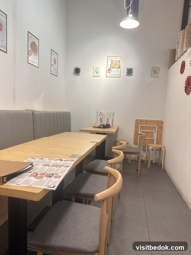 Restaurant Interior with Seating and Decor