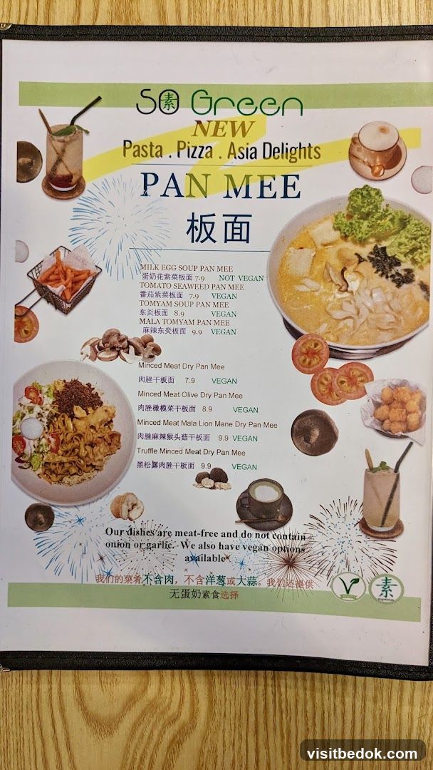 SO Green NEW Pasta. Pizza. Asia Delights PAN MEE