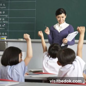 Teacher and students in a classroom