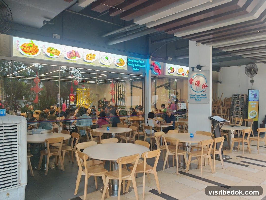 Restaurant Interior with Food Displays