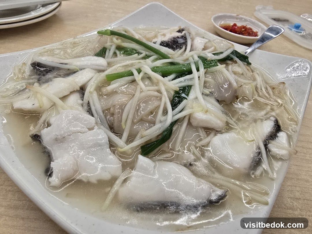 Steamed Fish with Bean Sprouts