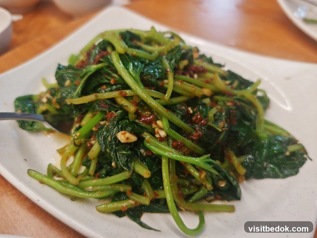 Stir-fried Greens with Garlic and Chili