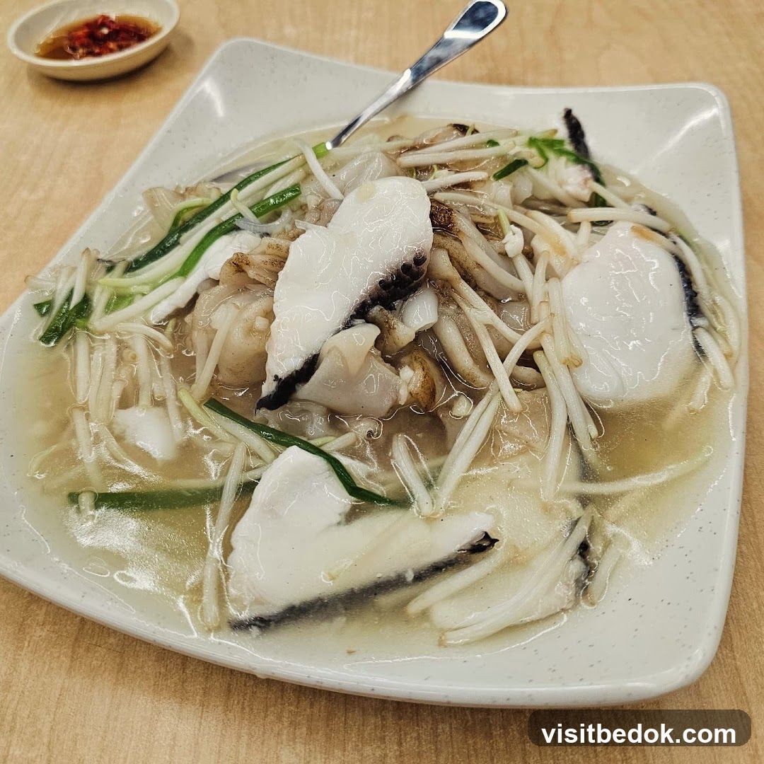 Steamed Fish with Bean Sprouts