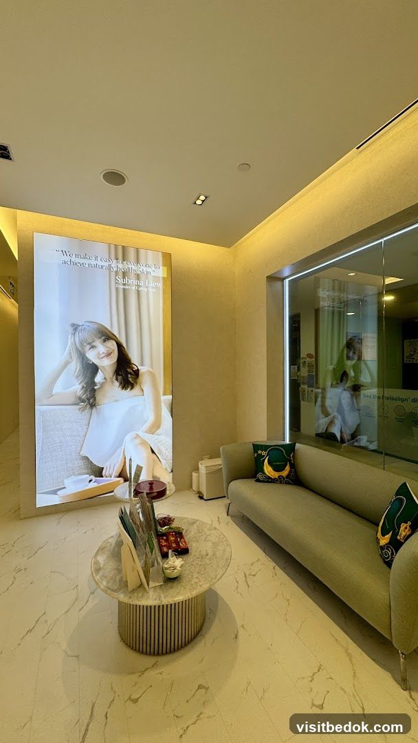 Waiting Area with Large Advertisement