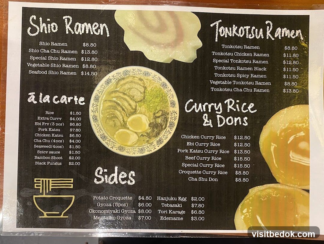 Ramen Menu